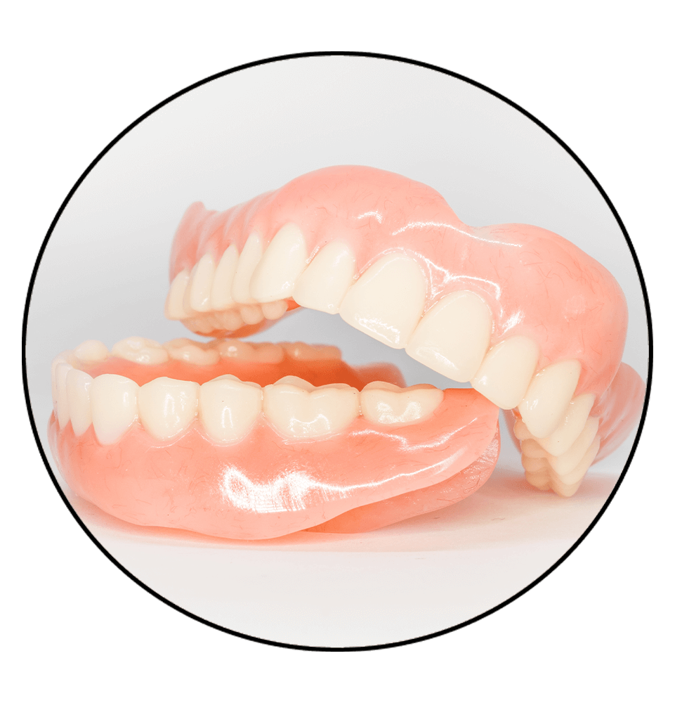 Dentures circle frame