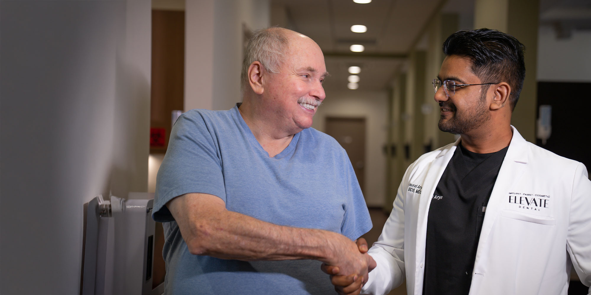 Doctor shaking Patients hand